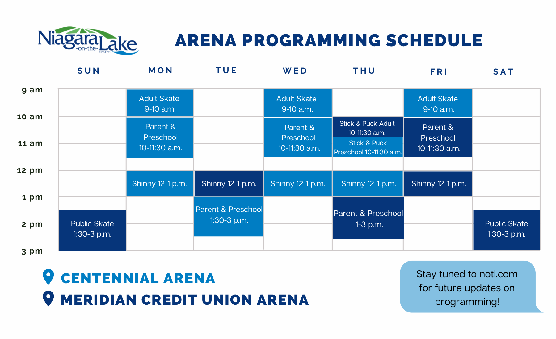 Public Skating | Town of Niagara-on-the-Lake